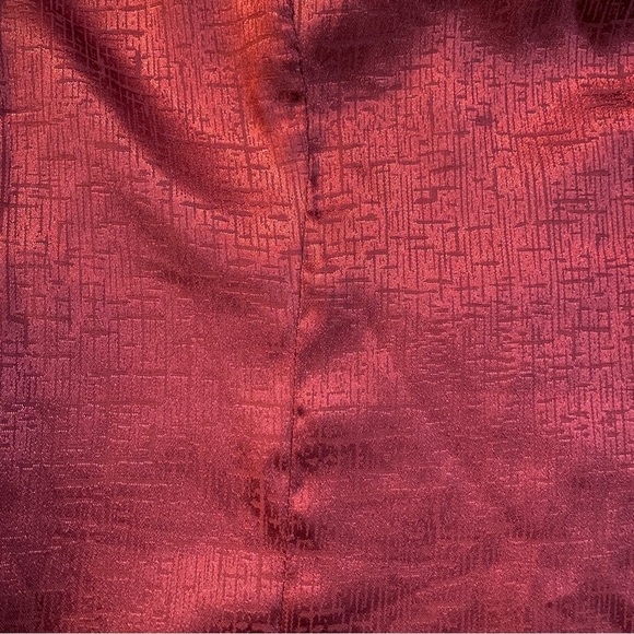 Lulu’s Lisette Burgundy Satin One-Shoulder Mini Dress - Picture 5 of 6